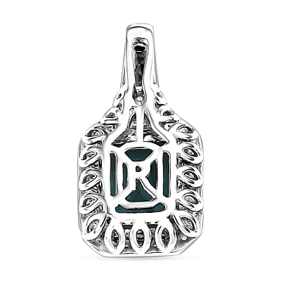 Rhapsody AAAA Lagoon Tourmaline, AAAA Paraiba Tourmaline and E-F VS2 Diamond 5.00 ctw Pendant in 950 Platinum