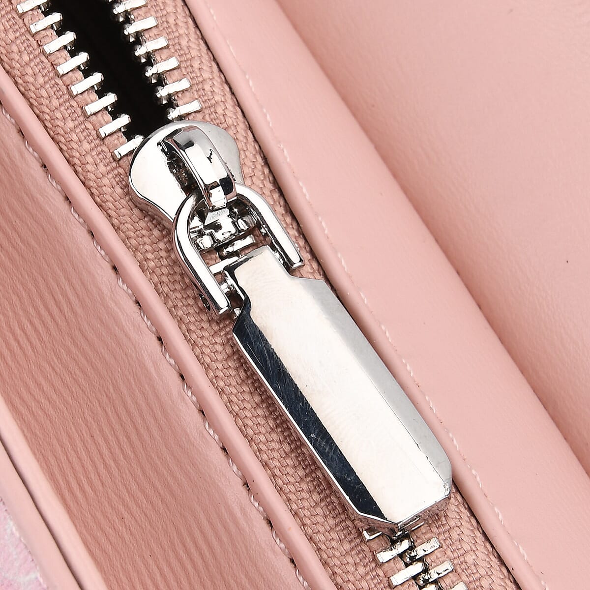 Pink Faux Leather and Sequin Timeless Fringe Crossbody Bag with Shoulder Bag image number 6