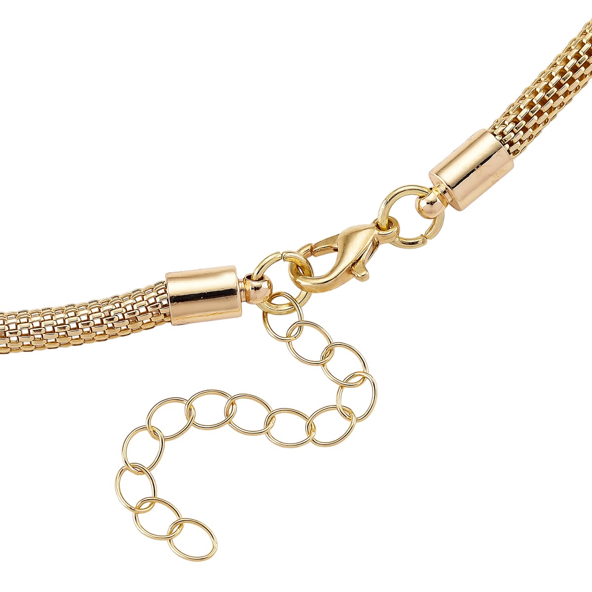 White Austrian Crystal Charm Necklace in Goldtone 20-22 Inches image number 4