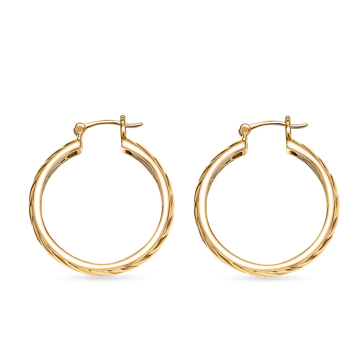Bronzella Collection Earrings in 18K Gold Overlay Bronze