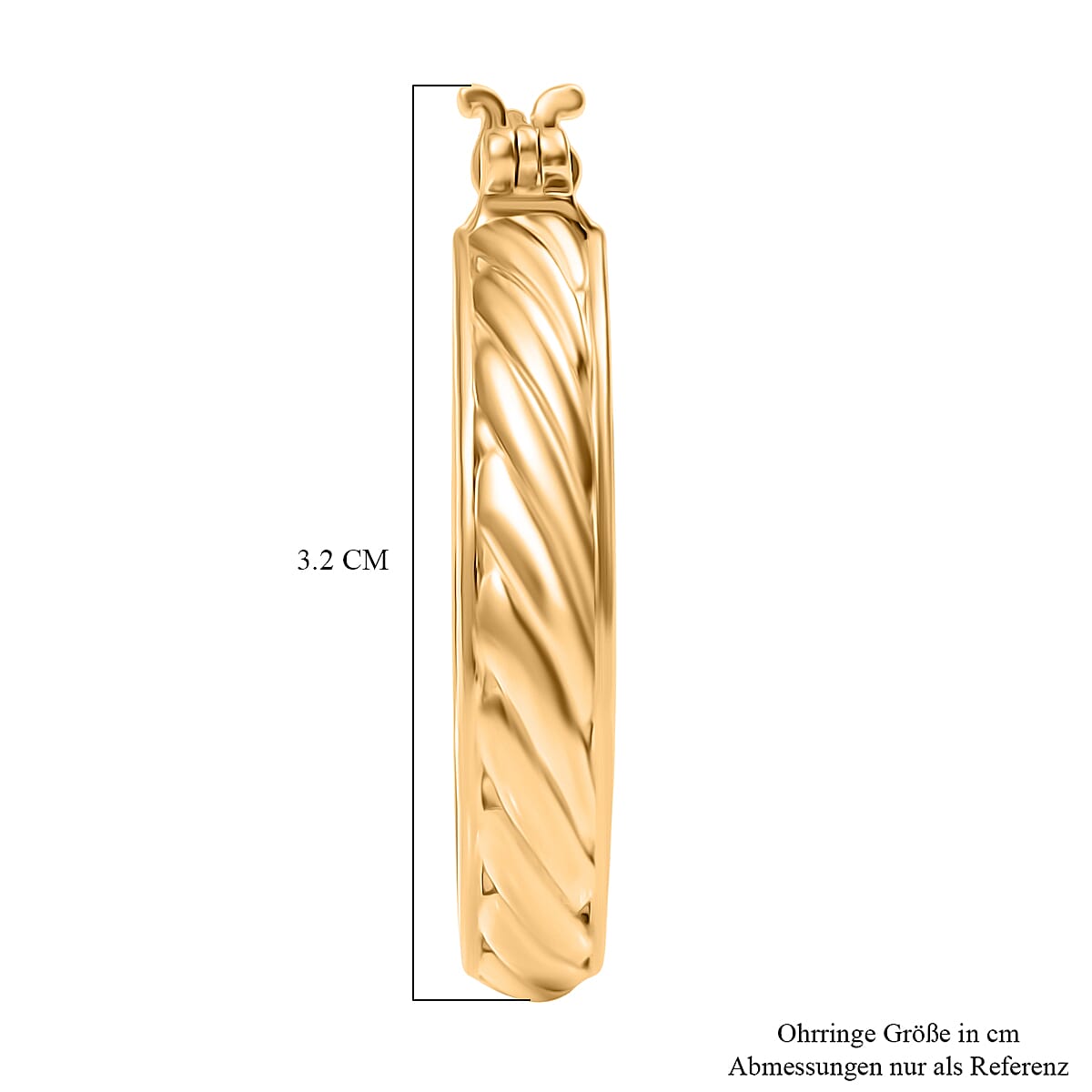 Bronzella Collection Earrings in 18K Gold Overlay Bronze