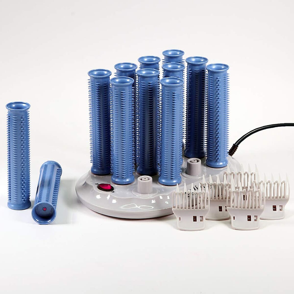 Clalista Tools Icon Hot Roller 6 Roller Base, 12 Hair Clips, 12 Long Ion Rollers, One Travel Pouch - Repack Grade B image number 5