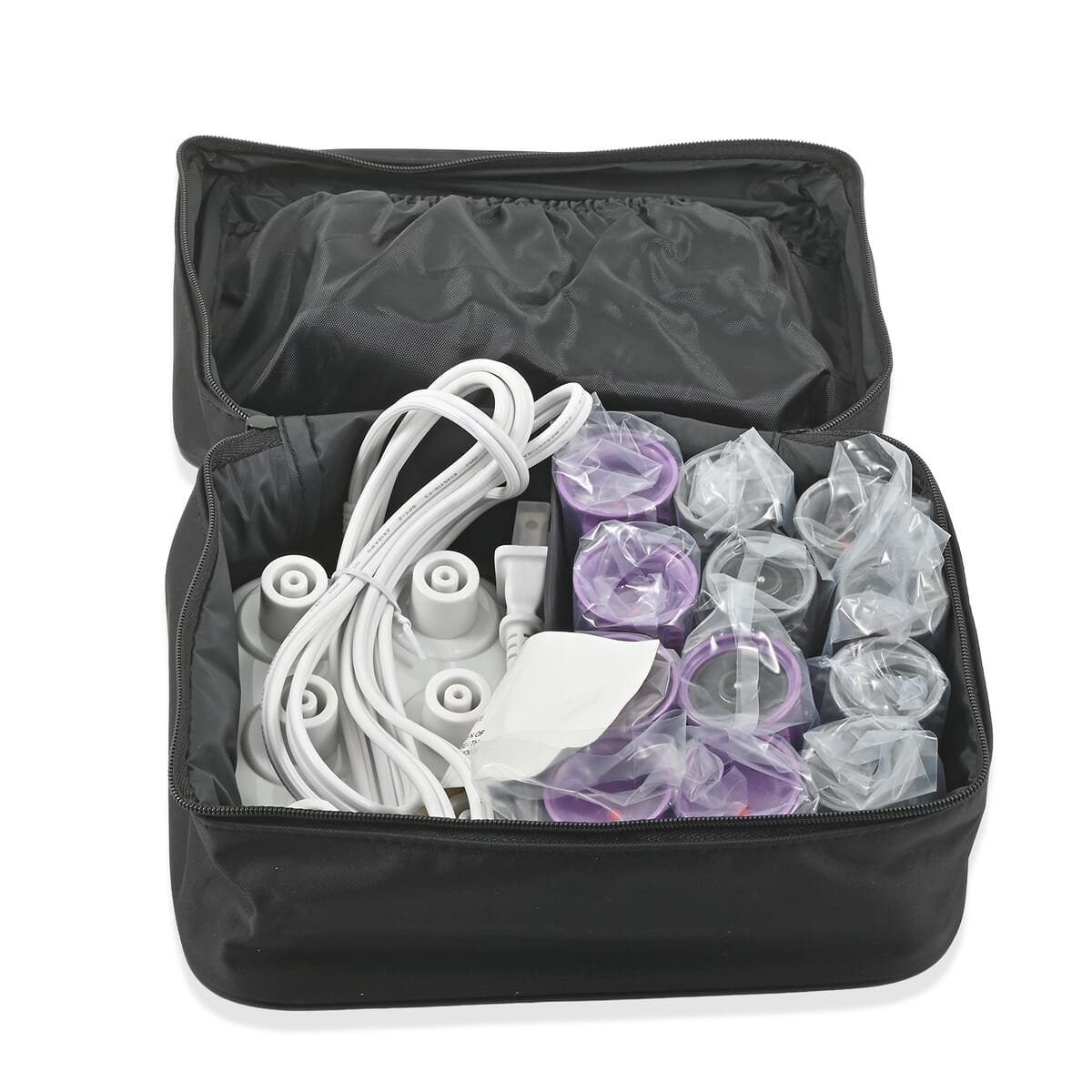 Calista Short Hair Set of Ion Hot Rollers - 6 Small Rollers, 6 Medium Rollers, 12 Clips, 6 Roller Base and Case - Repack Grade B image number 1