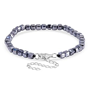 Terahertz Beaded 30.00 ctw Bracelet in Sterling Silver (7.00-9.00 In)