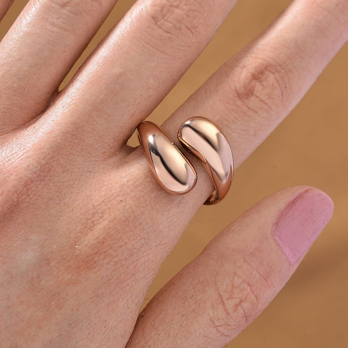 Bypass Ring in ION Plated RG Stainless Steel (Size 7.0) image number 2