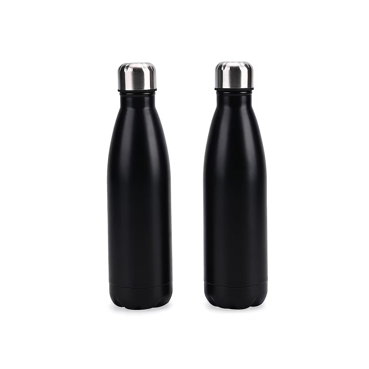 Black Stainless Steel Double Wall 2pcs Bottles image number 0