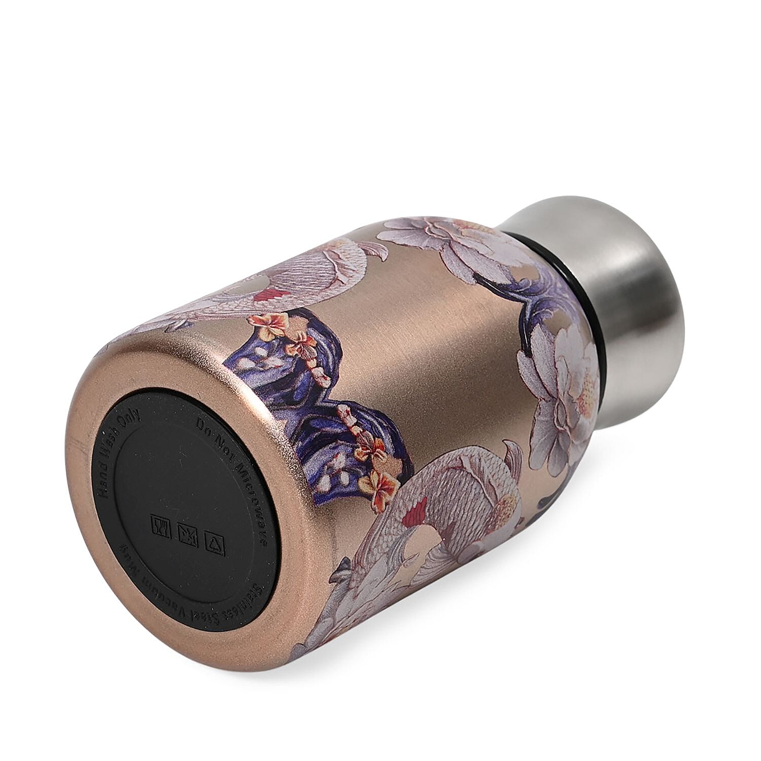 Koi Fish and Lotus Pattern 260ml Double Wall Stainless Steel Water Bottle