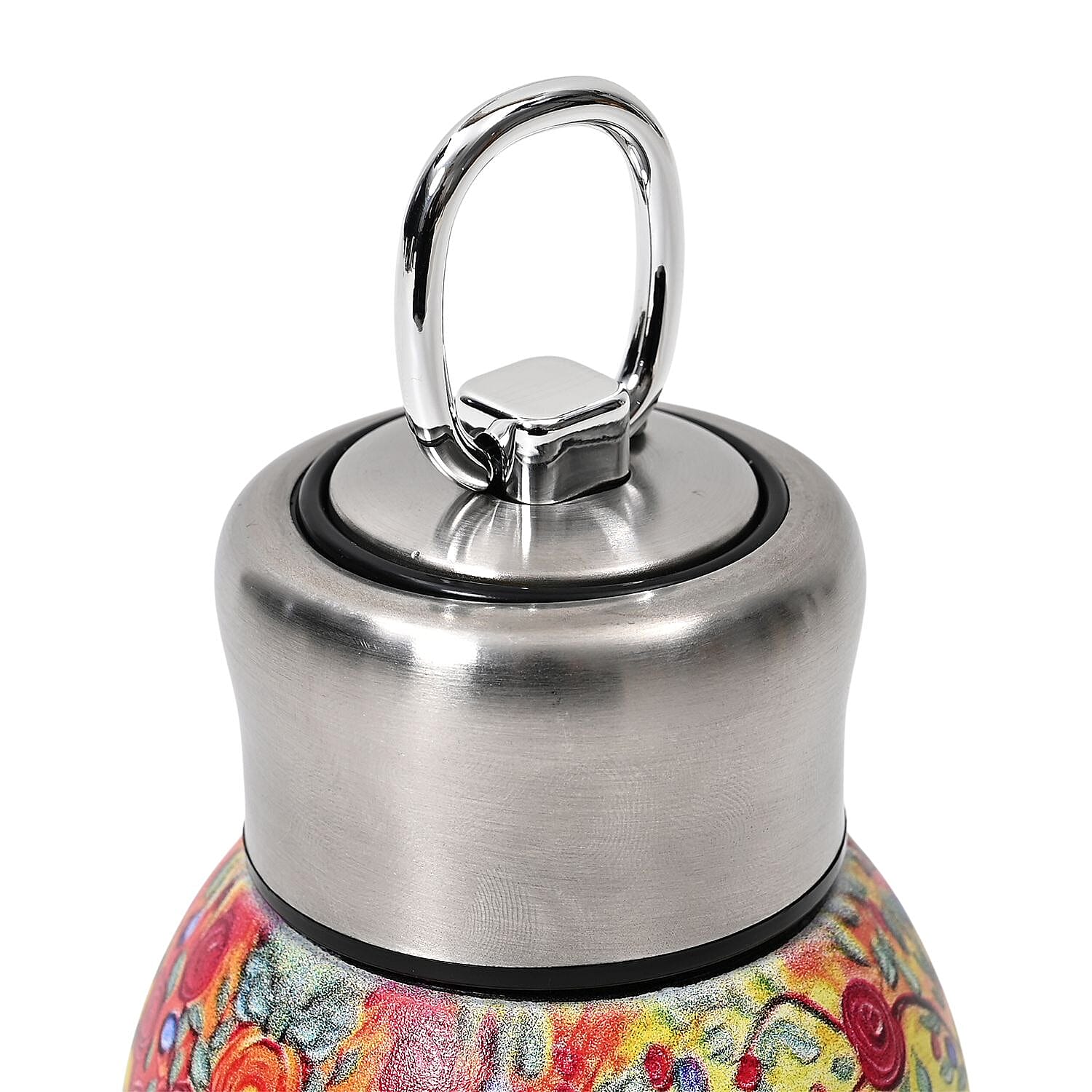 Livmore Cats and Flowers Pattern 260ml Double Wall Stainless Steel Water Bottle
