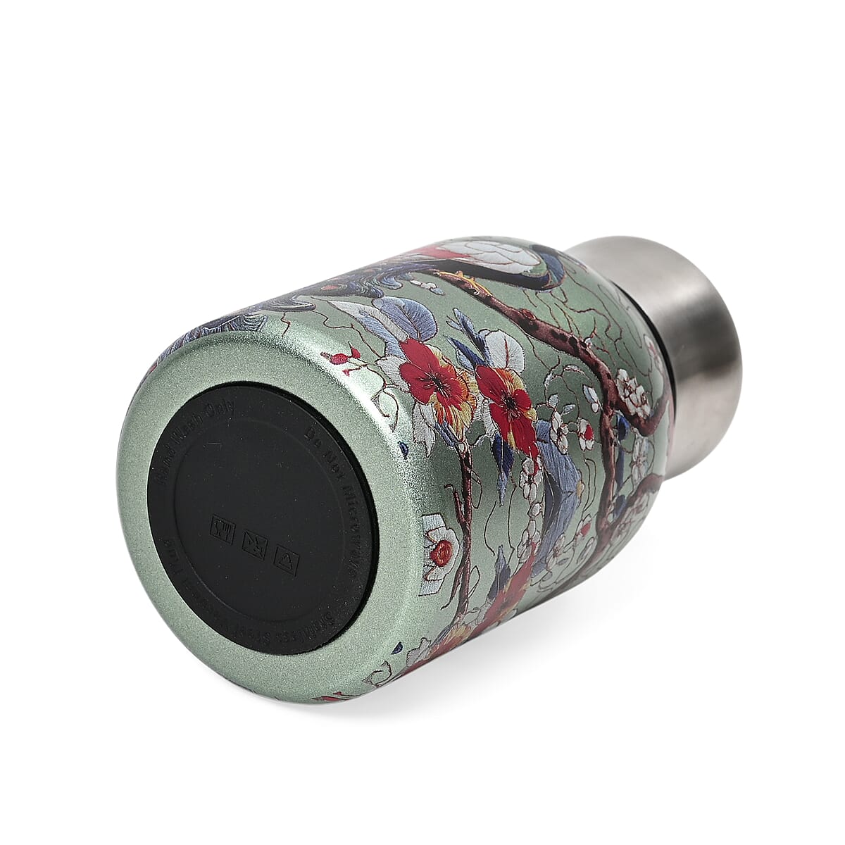 Peacock Pattern 260ml Double Wall Stainless Steel Water Bottle image number 4