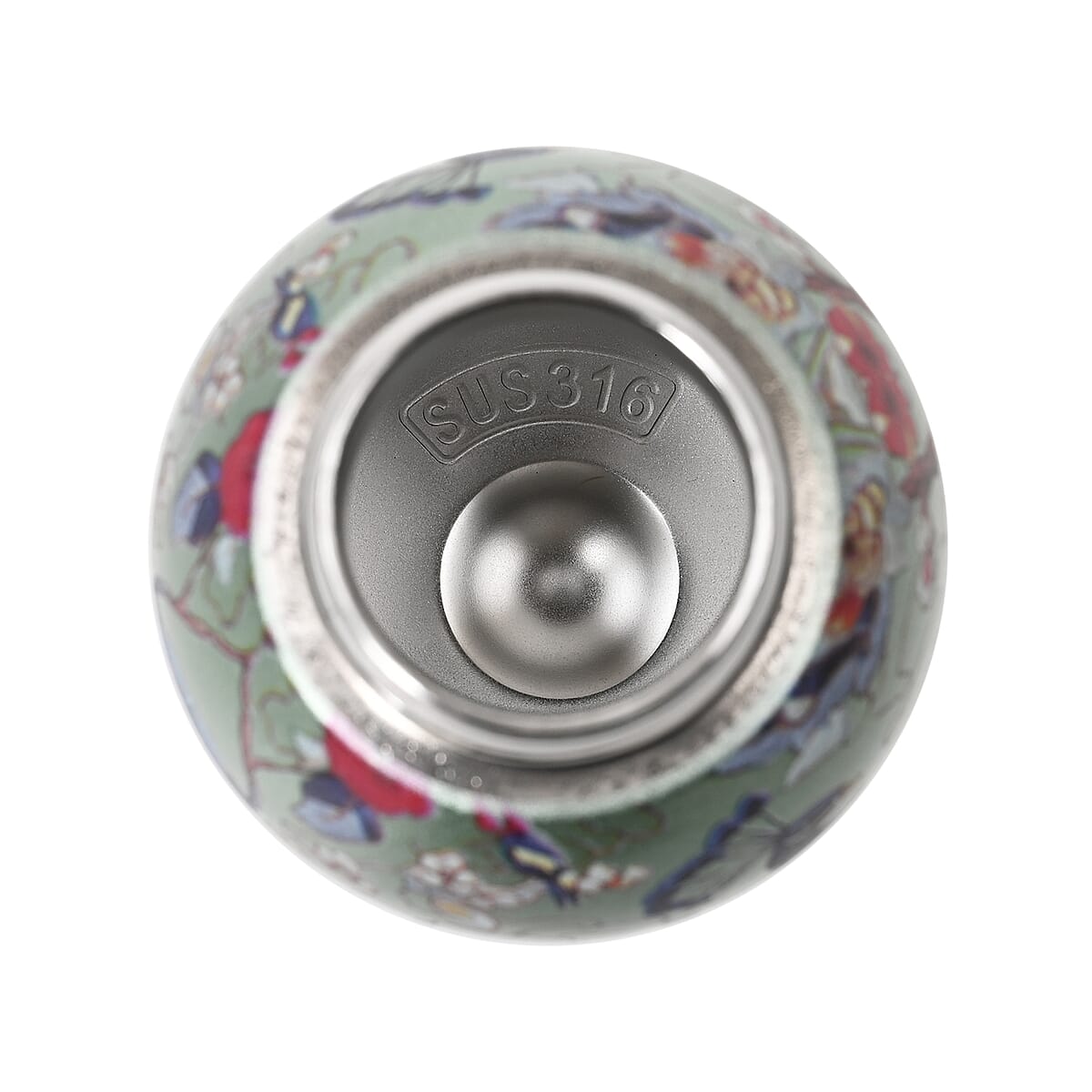 Peacock Pattern 260ml Double Wall Stainless Steel Water Bottle image number 5