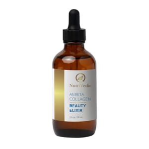 NutriVedic Amrita Collagen Beauty Elixir Supplement (2oz) Made in US