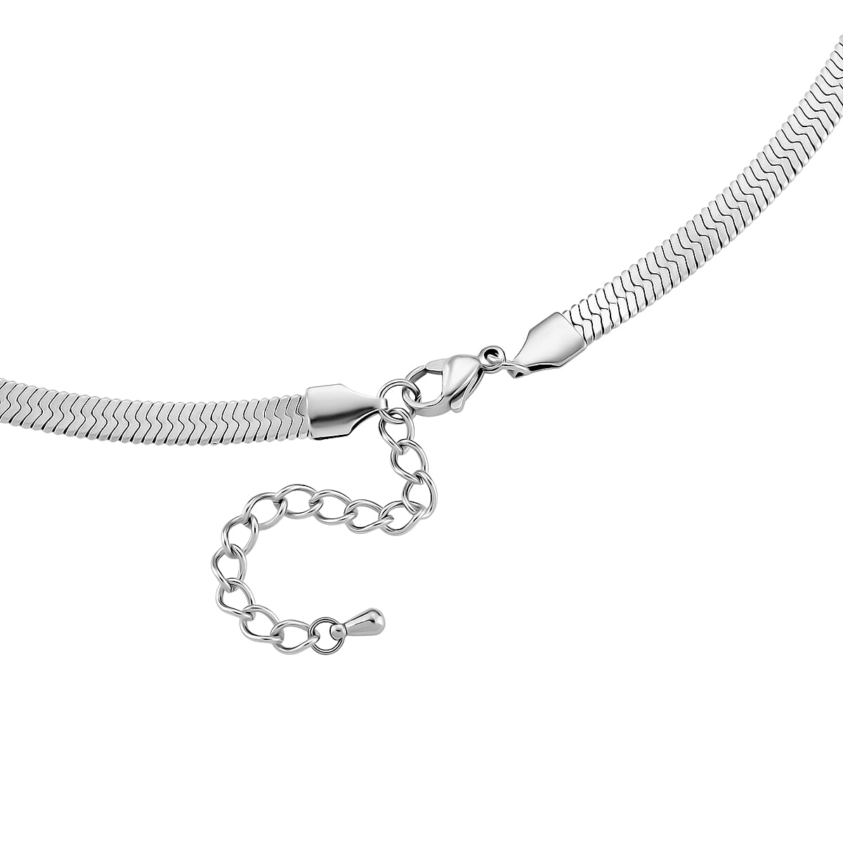 EverTrue “Quintessence of Love”Blue Austrian Crystal Station Choker in ION Plated Stainless Steel 20-22 Inches image number 4