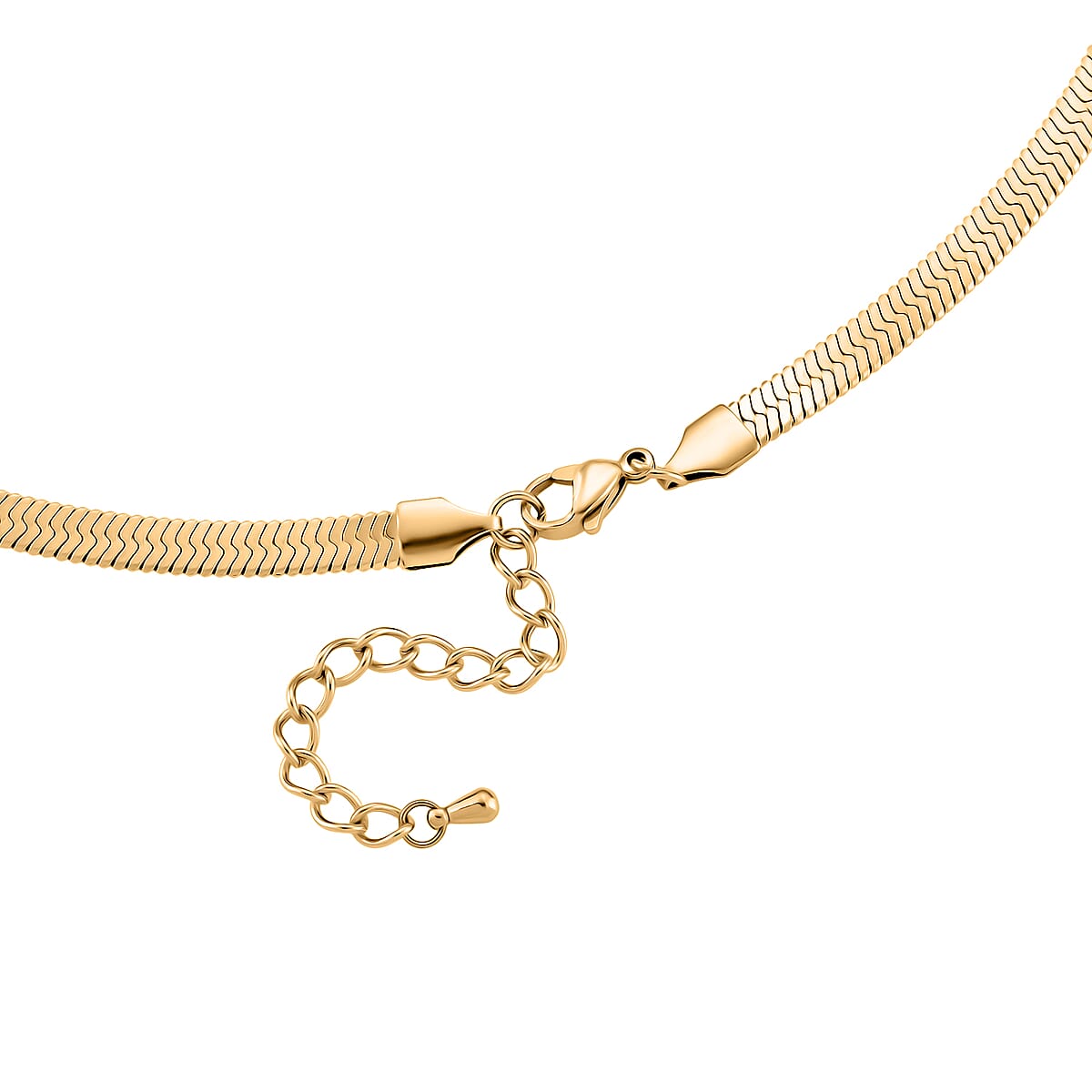 EverTrue “Quintessence of Love” Green Austrian Crystal Station Choker in ION Plated Yellow Gold Stainless Steel 20-22 Inches image number 4