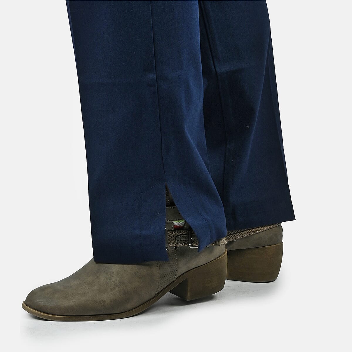 Isaac Mizrahi Dark Navy Regular 24/7 Stretch Full Length Pant - Size 30 image number 4