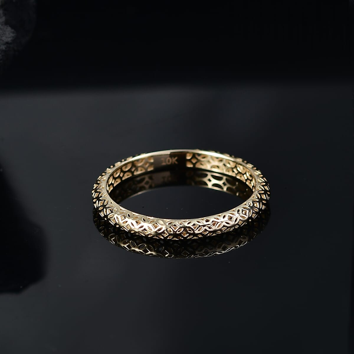 Mirage Collection 10K Yellow Gold Ring (Size 7.0) 0.89 Grams  image number 1