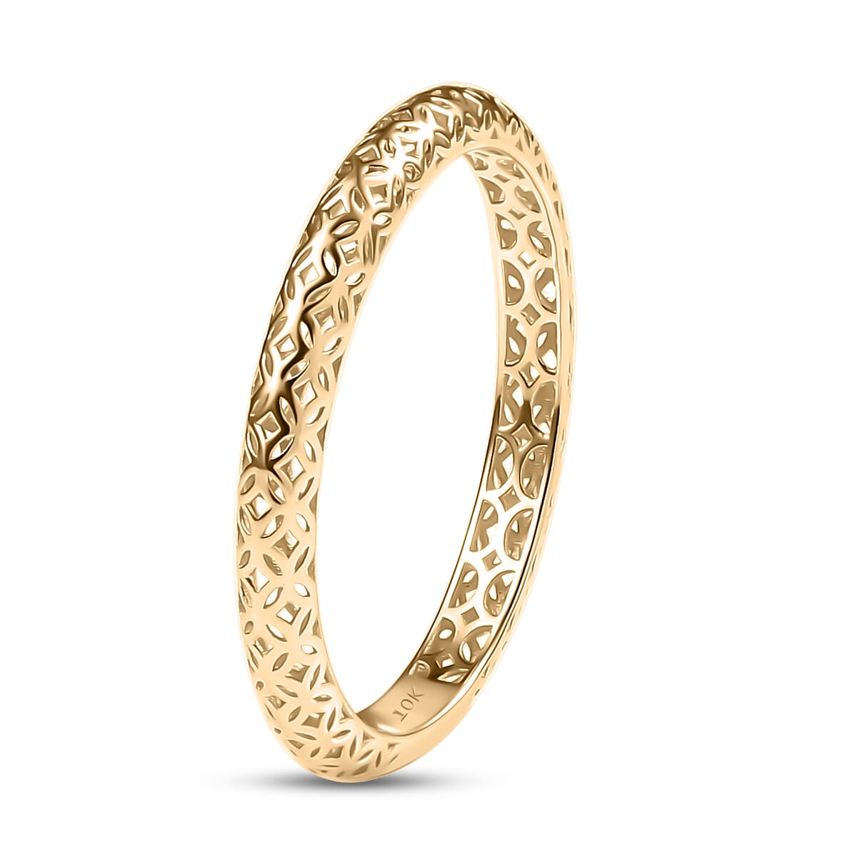 Mirage Collection 10K Yellow Gold Ring (Size 7.0) 0.89 Grams  image number 3