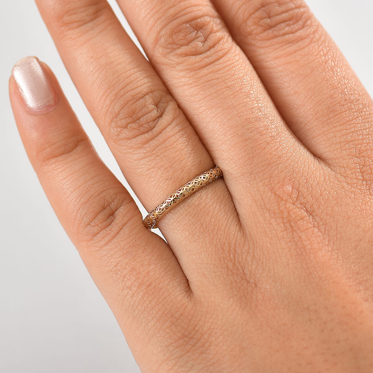 Mirage Collection 10K Yellow Gold Ring 0.89 Grams (Size 8.0) image number 2