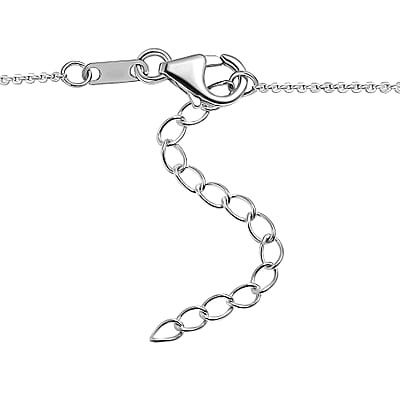 D'Joy Diamond 2.50 ctw Art Deco Necklace in Rhodium Over Sterling Silver 18 Inches