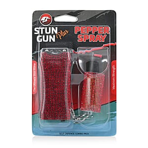 Closeout Red Rhinestone Stun Gun & Pepper Spray