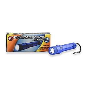 Blue LED Flashlight with Stun Gun