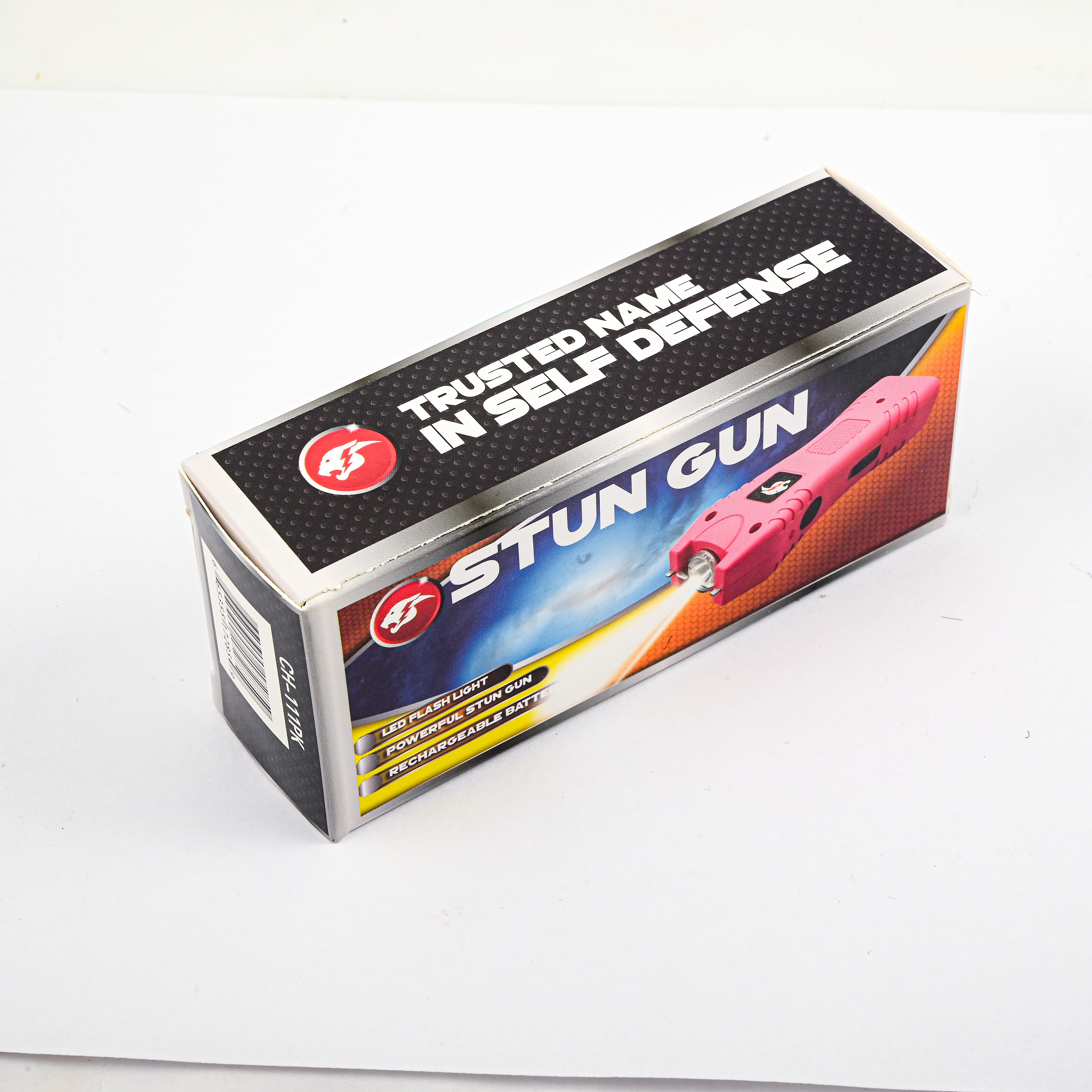 Pink Stun Gun with LED Flashlight (1.5x1x4.5)