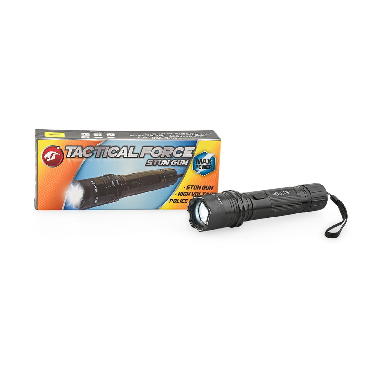 Black LED Flashlight with Stun Gun image number 0