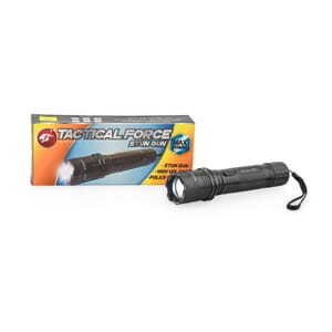 Black LED Flashlight with Stun Gun