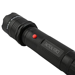 Black LED Flashlight with Stun Gun