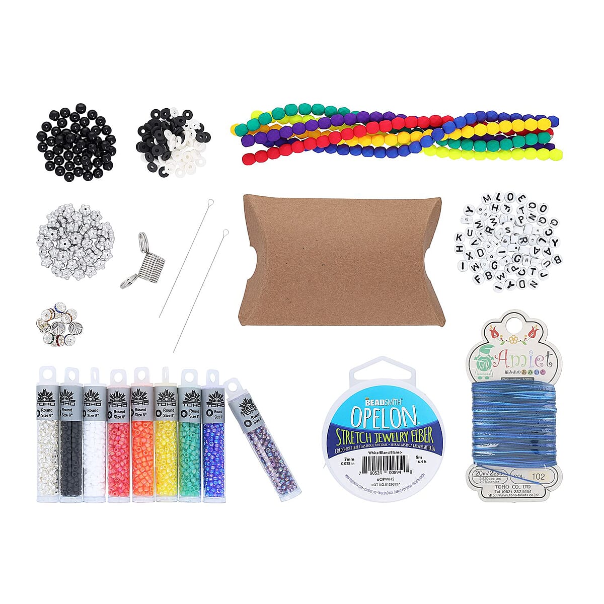 Gem Craft Studio Stretch Friendship Bracelet Kit - Rainbow image number 1