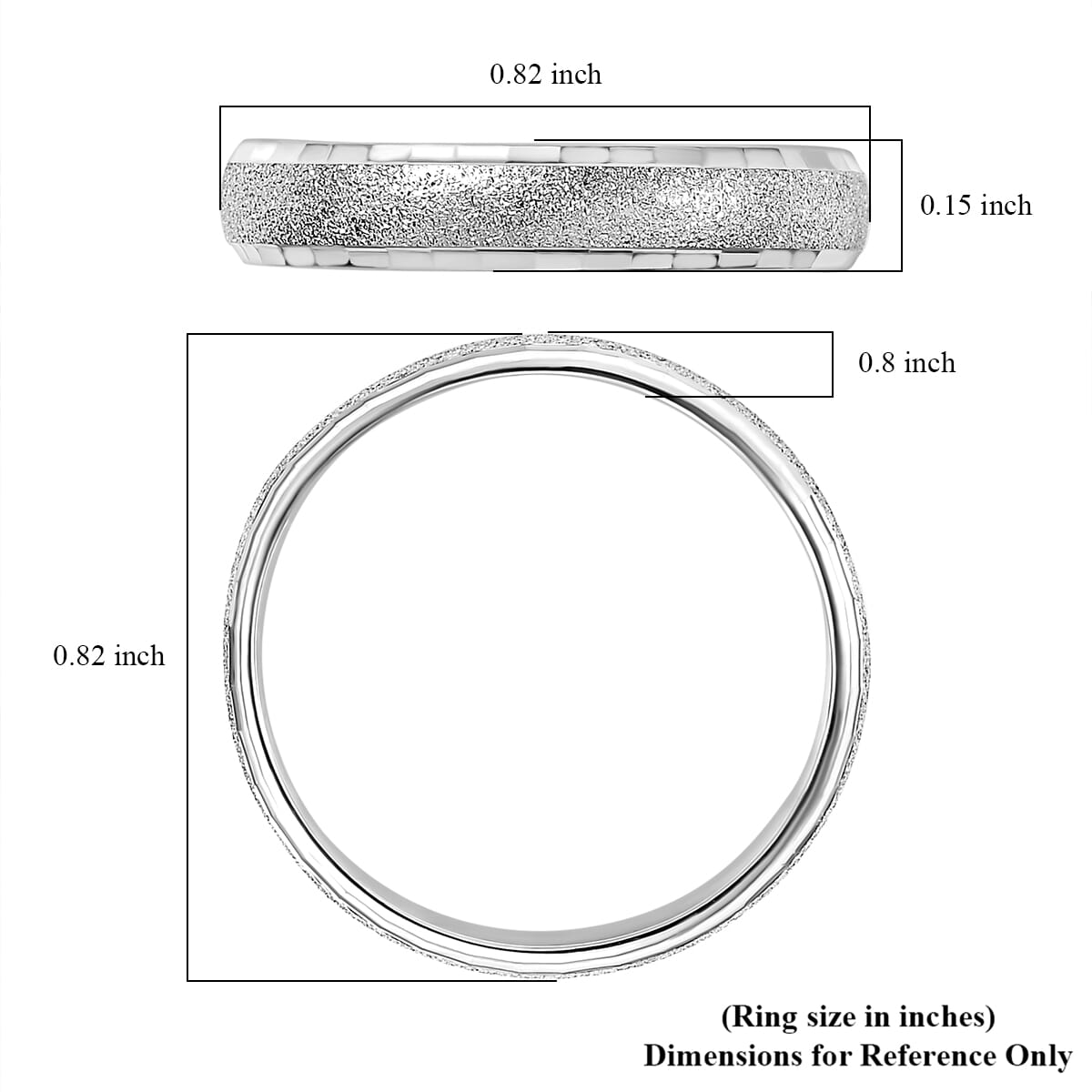 950 Palladium Band Ring (Size 6.0) image number 5