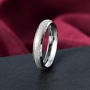 Desert Soil Texture Band Ring in 950 Palladium (Size 7.0) 2.20 Grams