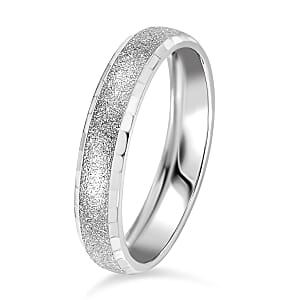 Desert Soil Texture Band Ring in 950 Palladium (Size 7.0) 2.20 Grams