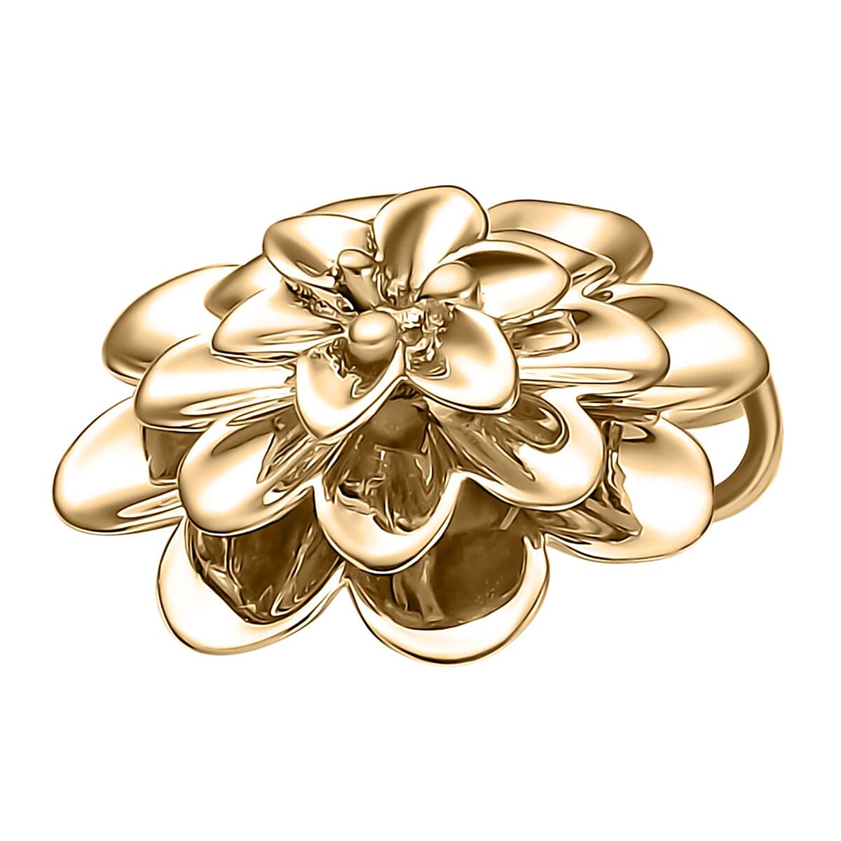 Floral Pendant in 10K Yellow Gold 1.96 Grams image number 3