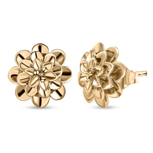 Floral Earrings in 10K Yellow Gold 2.90 Grams