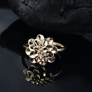 Floral Ring in 10K Yellow Gold (Size 10.0) 3.19 Grams