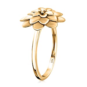 Floral Ring in 10K Yellow Gold (Size 10.0) 3.19 Grams
