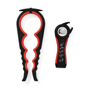 Set of 2 Multi Function Bottle Openers (8.8“x3.5“)