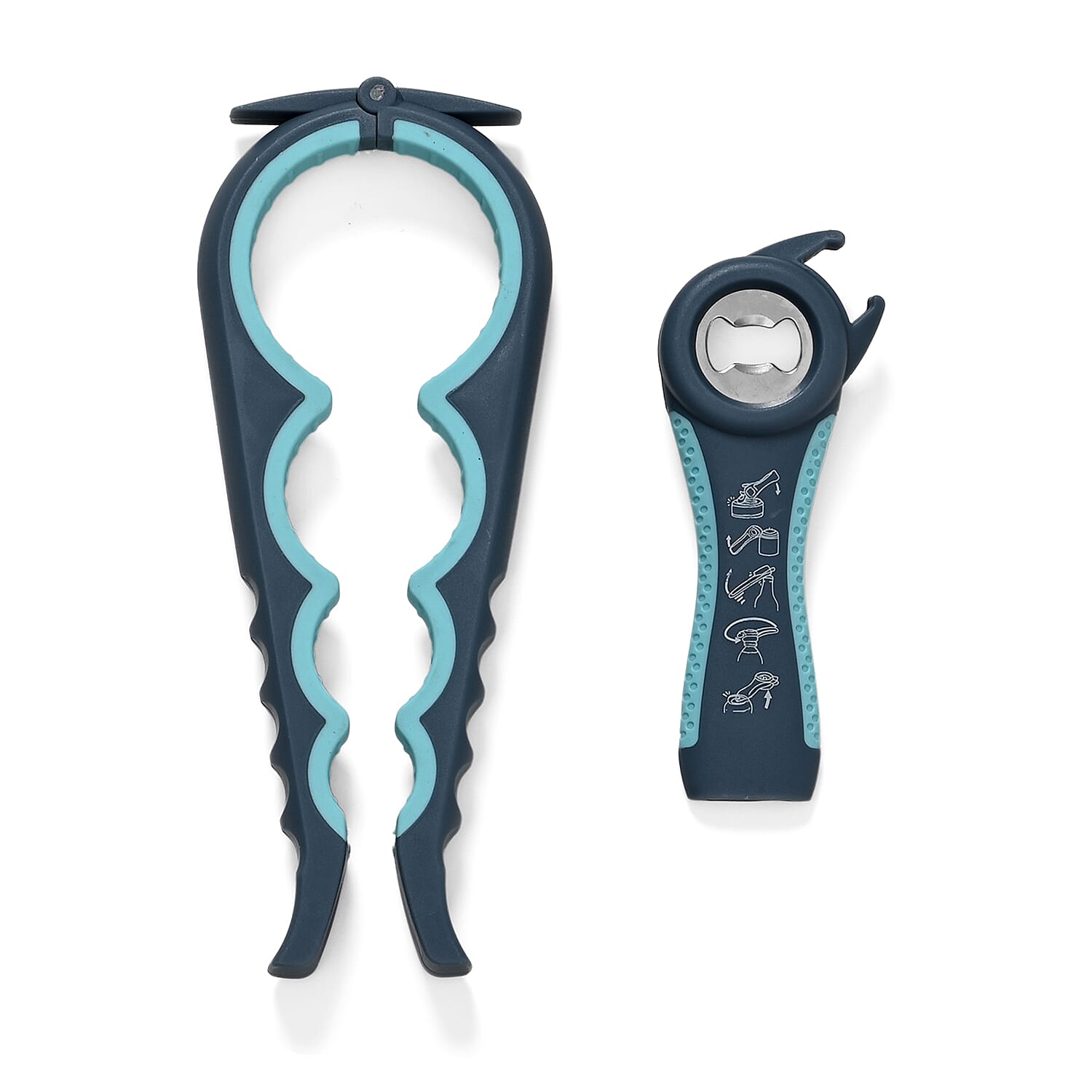 Set of 2 Multi Function Bottle Openers (8.8“x3.5“)