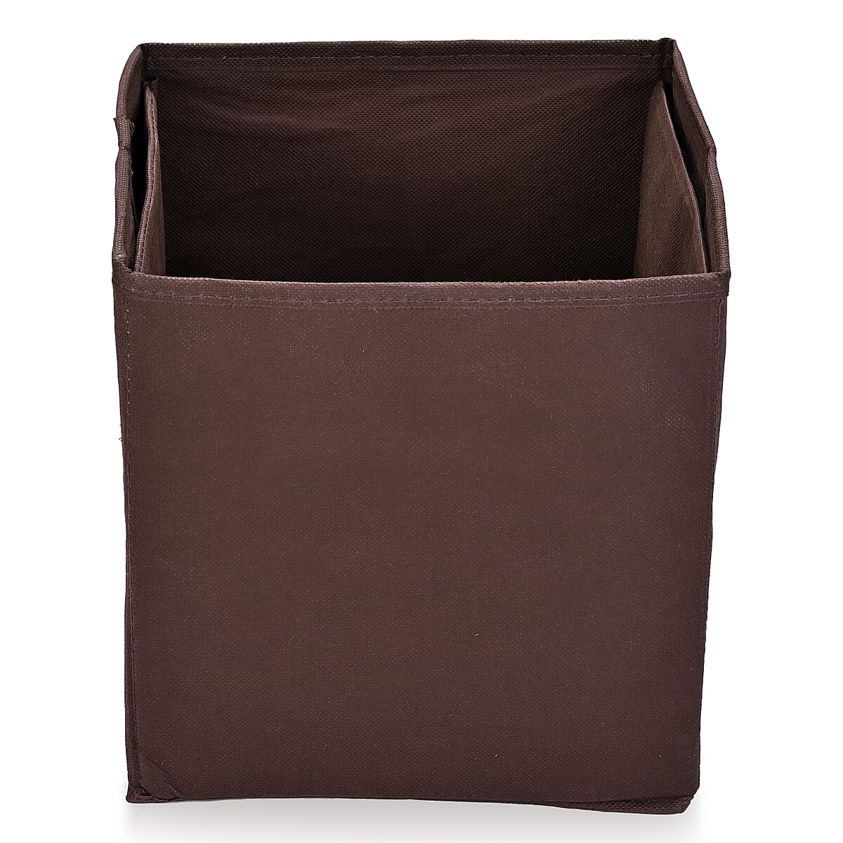 Set of 6 Cube Collapsible Organizer - Brown image number 0