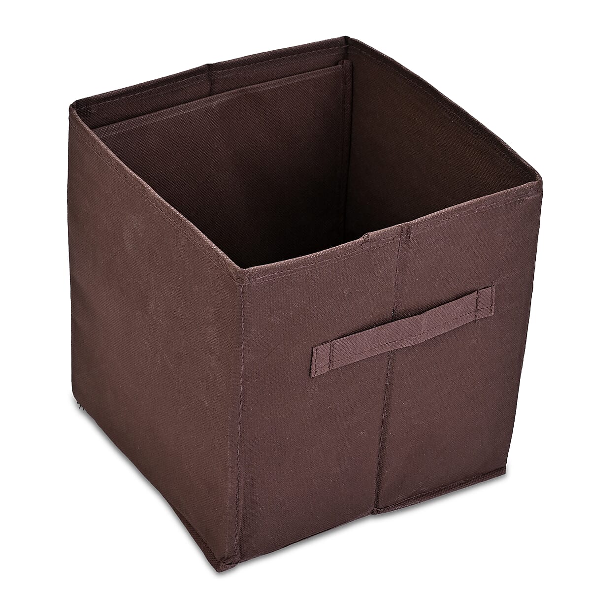 Set of 6 Cube Collapsible Organizer - Brown image number 2