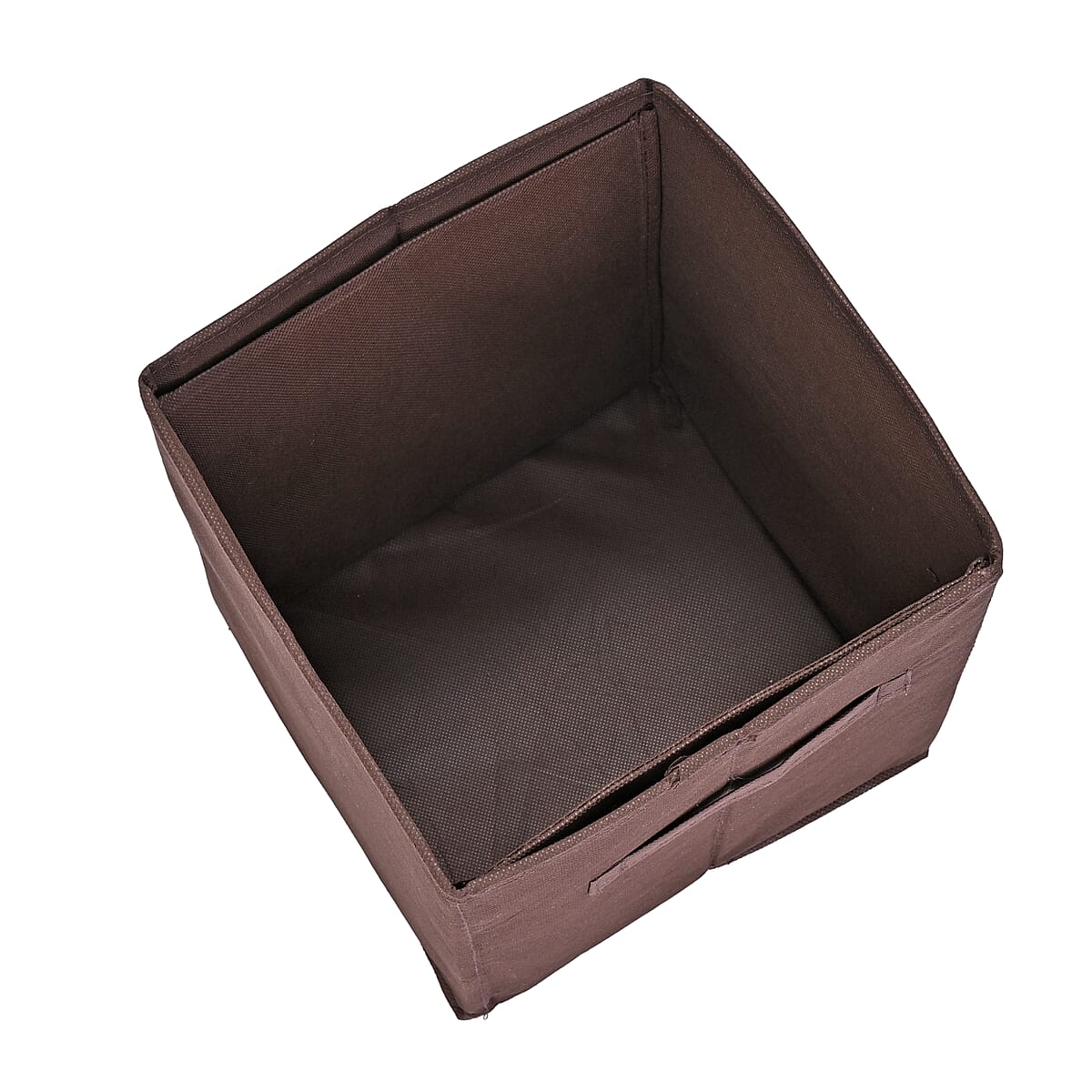 Set of 6 Cube Collapsible Organizer - Brown image number 4
