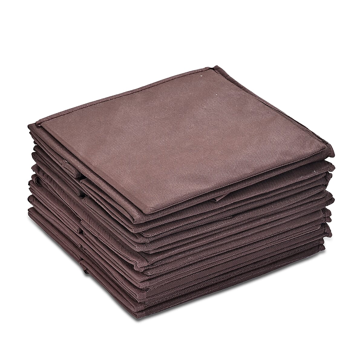 Set of 6 Cube Collapsible Organizer - Brown image number 5