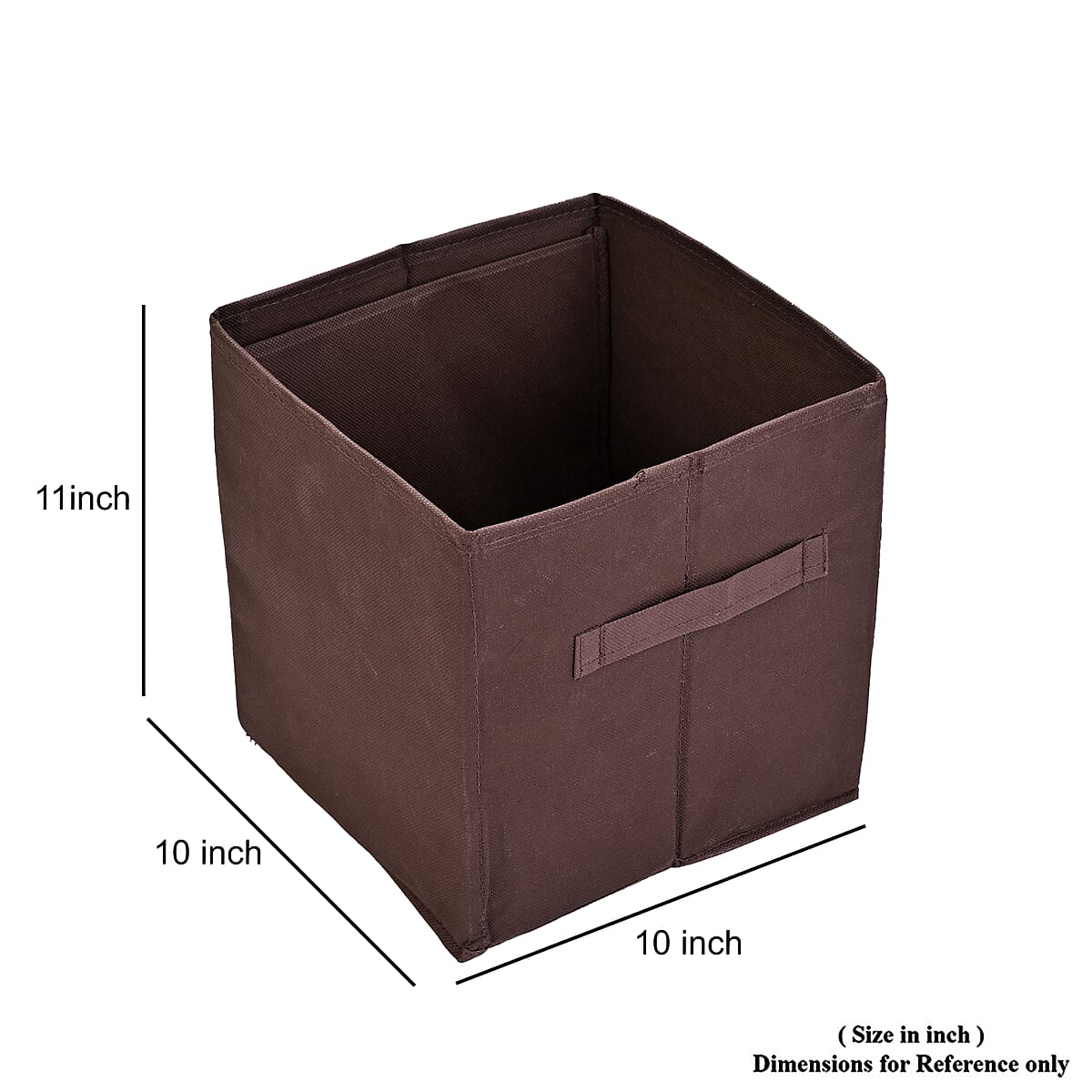 Set of 6 Cube Collapsible Organizer - Brown image number 8