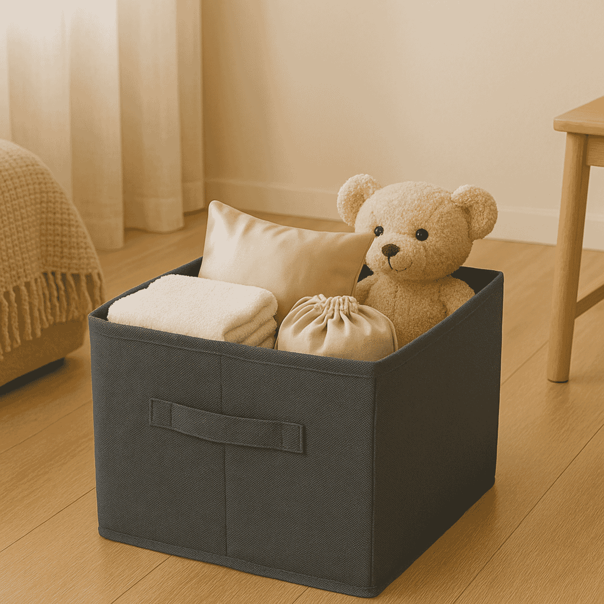 Set of 6 Cube Collapsible Organizer - Dark Grey image number 1
