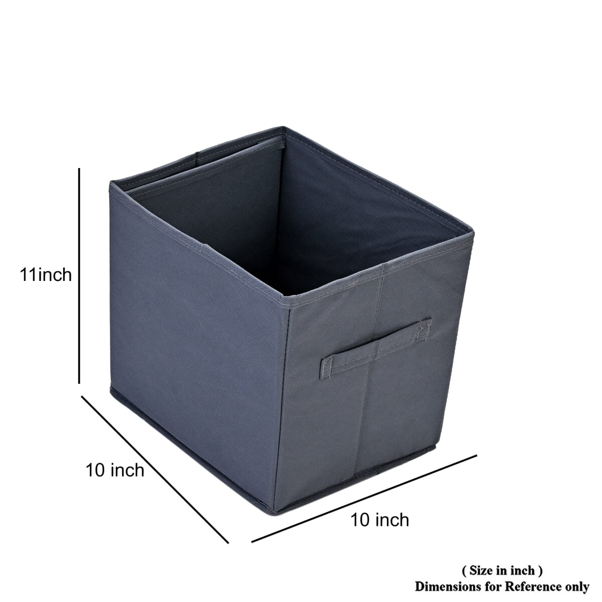 Set of 6 Cube Collapsible Organizer - Dark Grey image number 8