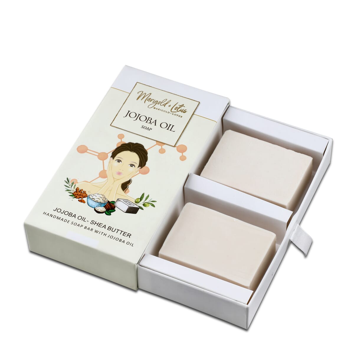 Set of 2 Jojoba Oil Soap (Shea Butter, Vitamin C, Retinol and Collagen) image number 1