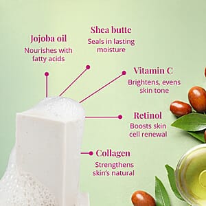 Marigold and Lotus Set of 2 Jojoba Oil Soap (Shea Butter, Vitamin C, Retinol and Collagen)