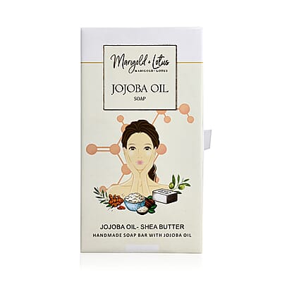 Marigold and Lotus Set of 2 Jojoba Oil Soap (Shea Butter, Vitamin C, Retinol and Collagen)