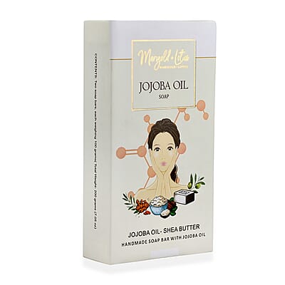 Marigold and Lotus Set of 2 Jojoba Oil Soap (Shea Butter, Vitamin C, Retinol and Collagen)