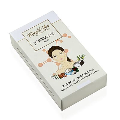 Marigold and Lotus Set of 2 Jojoba Oil Soap (Shea Butter, Vitamin C, Retinol and Collagen)